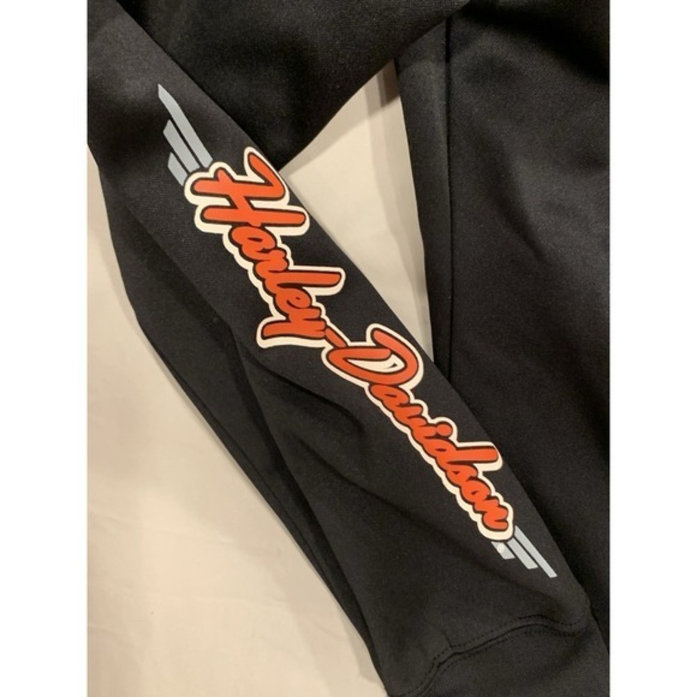 Harley Davidson Track Jacket Medium Full Zip, NY, Black - Picture 5 of 8